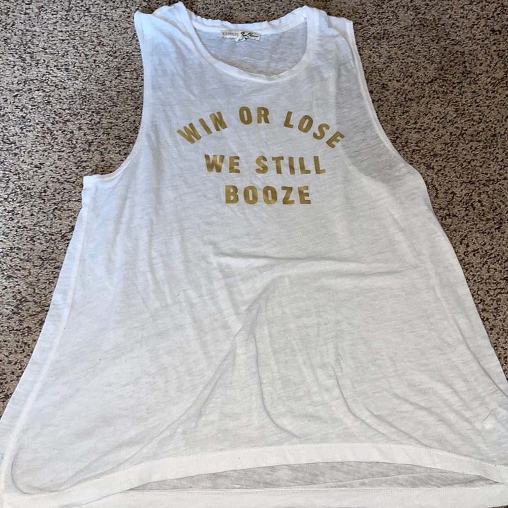 White flowy tank top!
